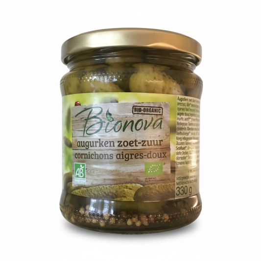 BIONOVA -- Cornichons aigres doux 330g