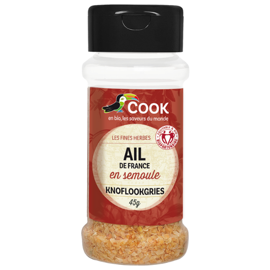 Cook épices -- EOL Ail en semoule biopartenaire (origine France) - 45 g