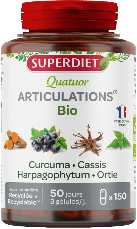 Quatuor articulations bio (curcuma, cassis, harpagophytum, ortie) - 1